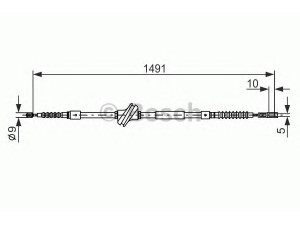 BOSCH 1 987 477 708 trosas, stovėjimo stabdys 
 Stabdžių sistema -> Valdymo svirtys/trosai
895 609 721 A, 895 609 721 A