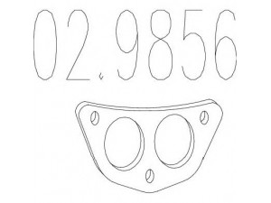 MTS 02.9856 tarpiklis, išleidimo kolektorius 
 Dviratė transporto priemonės -> Išmetimo sistema -> Atskiros surinkimo dalys -> Sandariklis, alyvos pompa
GEX7779