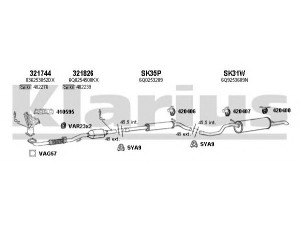 KLARIUS 790338U išmetimo sistema 
 Išmetimo sistema -> Išmetimo sistema, visa