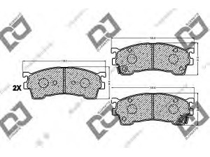 DJ PARTS BP1085 stabdžių trinkelių rinkinys, diskinis stabdys 
 Techninės priežiūros dalys -> Papildomas remontas
1U0J-33-28Z, 1U0J3328Z, 1U1E-33-28Z