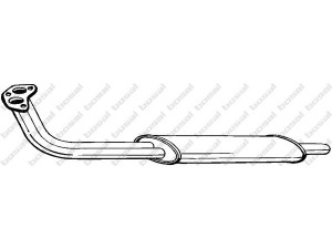 BOSAL 190-293 priekinis duslintuvas 
 Išmetimo sistema -> Duslintuvas
1702.61