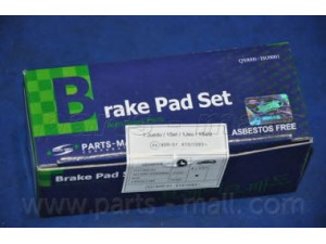 PARTS-MALL PKA-E28 stabdžių trinkelių rinkinys, diskinis stabdys
581010PA00, 581010PB00, 581011GA10