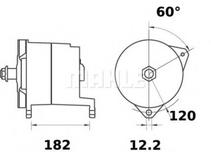 MAHLE ORIGINAL MG 290 kintamosios srovės generatorius