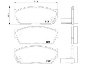 BREMBO P 28 004 stabdžių trinkelių rinkinys, diskinis stabdys 
 Techninės priežiūros dalys -> Papildomas remontas
45022SA0505, 45022SA0680, 45022SA0681