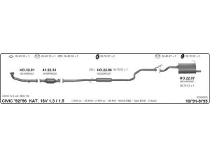 IMASAF 533000025 išmetimo sistema 
 Išmetimo sistema -> Išmetimo sistema, visa