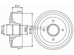 BOSCH 0 986 477 270 stabdžių būgnas 
 Stabdžių sistema -> Būgninis stabdys -> Stabdžių būgnas
77 00 685 473, 77 00 752 363, 77 00 783 030