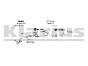 KLARIUS 600428U išmetimo sistema