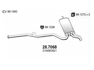 ASSO 28.7068 galinis duslintuvas 
 Išmetimo sistema -> Duslintuvas
2104903921