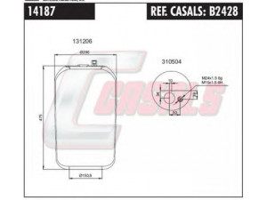 CASALS B2428 dėklas, pneumatinė pakaba
A9423202621, A9423207221