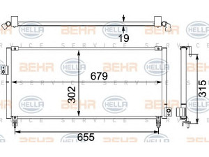 HELLA 8FC 351 304-161 kondensatorius, oro kondicionierius 
 Oro kondicionavimas -> Kondensatorius
73020-FA140