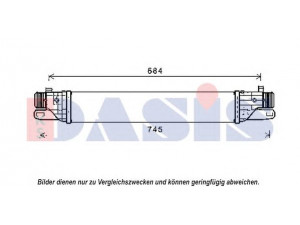 AKS DASIS 027002N tarpinis suslėgto oro aušintuvas, kompresorius 
 Variklis -> Oro tiekimas -> Įkrovos agregatas (turbo/superįkrova) -> Tarpinis suslėgto oro aušintuvas
50514473