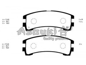 ASHUKI N011-87 stabdžių trinkelių rinkinys, diskinis stabdys 
 Techninės priežiūros dalys -> Papildomas remontas
0 986 424 323/BOSCH, 0 986 AB2 233/BOSCH