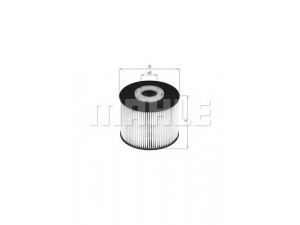 KNECHT KX 331D kuro filtras 
 Techninės priežiūros dalys -> Papildomas remontas
946737280, 1681999, 1682001, 9M5Q9155AA