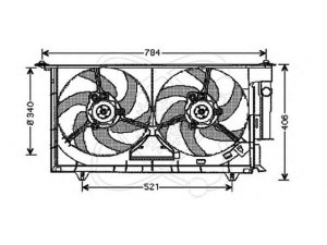 ELECTRO AUTO 32VC011 ventiliatorius, radiatoriaus
125363, 125373, 125385, 125387