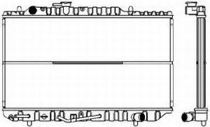 SAKURA  Automotive 1161-0213 radiatorius, variklio aušinimas