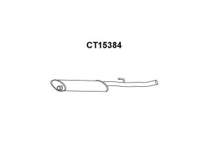 VENEPORTE CT15384 priekinis duslintuvas 
 Išmetimo sistema -> Duslintuvas
1717K0, 1717L0, 9456188580