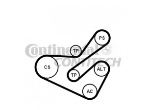 CONTITECH 6PK1740K1 V formos rumbuotas diržas, komplektas 
 Techninės priežiūros dalys -> Techninės priežiūros intervalai