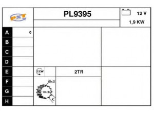 SNRA PL9395 starteris