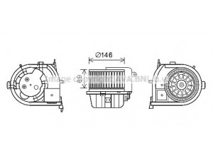 AVA QUALITY COOLING RT8592 elektrovariklis, vidinis pūtiklis 
 Šildymas / vėdinimas -> Orpūtė/dalys
7701051271