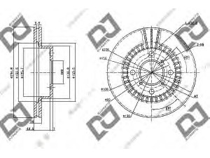 DJ PARTS BD1077 stabdžių diskas 
 Stabdžių sistema -> Diskinis stabdys -> Stabdžių diskas
55311-60G00, 55311-61G00, 55311-61G01