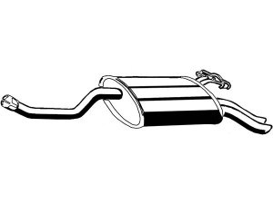 ASMET 01.050 galinis duslintuvas 
 Išmetimo sistema -> Duslintuvas
1244900515, 1244901815, 1244910400