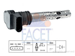 FACET 9.6329 ritė, uždegimas 
 Kibirkšties / kaitinamasis uždegimas -> Uždegimo ritė
06A 905 115 A, 06A 905 115 D, 06B 905 115 G