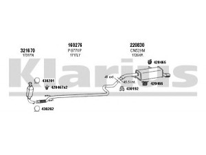 KLARIUS 180691E išmetimo sistema 
 Išmetimo sistema -> Išmetimo sistema, visa