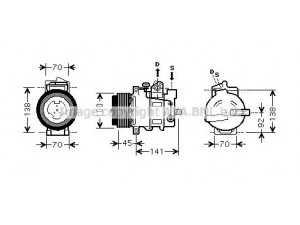 AVA QUALITY COOLING MSK428 kompresorius, oro kondicionierius 
 Oro kondicionavimas -> Kompresorius/dalys
0012304111, 0012307311, 0012308711