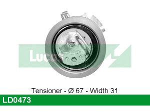 LUCAS ENGINE DRIVE LD0473 įtempiklio skriemulys, paskirstymo diržas