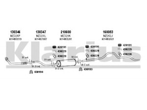 KLARIUS 600267E išmetimo sistema 
 Išmetimo sistema -> Išmetimo sistema, visa