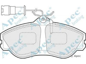 APEC braking PAD575 stabdžių trinkelių rinkinys, diskinis stabdys 
 Techninės priežiūros dalys -> Papildomas remontas
447698151A, 447698151F