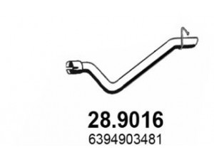 ASSO 28.9016 išleidimo kolektorius 
 Išmetimo sistema -> Išmetimo vamzdžiai
6394903481