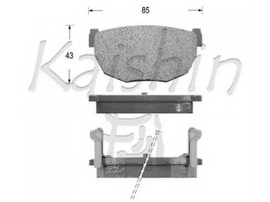 KAISHIN D1099 stabdžių trinkelių rinkinys, diskinis stabdys 
 Techninės priežiūros dalys -> Papildomas remontas
41060P9125, 4406001P25, 4406001P90