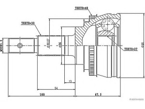 MAGNETI MARELLI 600000061100 jungčių komplektas, kardaninis velenas
43410-06030, 43410-06090, 43410-33030
