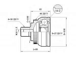 STATIM C.312 jungčių komplektas, kardaninis velenas 
 Ratų pavara -> Sujungimai/komplektas
1007695, 1084716, 7M0498099