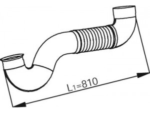DINEX 53147 išleidimo kolektorius 
 Išmetimo sistema -> Išmetimo vamzdžiai
948.490.2719