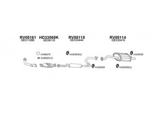 VENEPORTE 050040 išmetimo sistema 
 Išmetimo sistema -> Išmetimo sistema, visa