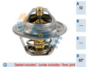 FAE 5204882 termostatas, aušinimo skystis 
 Aušinimo sistema -> Termostatas/tarpiklis -> Thermostat
90048-33040-000, 90916-03083-000