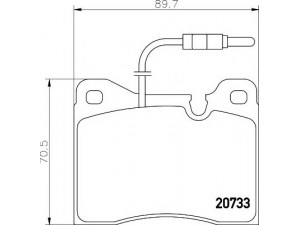 HELLA 8DB 355 007-651 stabdžių trinkelių rinkinys, diskinis stabdys 
 Techninės priežiūros dalys -> Papildomas remontas
F198104072010, F198104072011