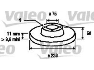 VALEO 186240 stabdžių diskas 
 Stabdžių sistema -> Diskinis stabdys -> Stabdžių diskas
4246-E4, 4246E4, 0055184514, 4246-E4