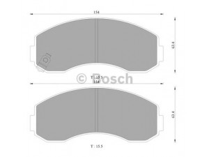 BOSCH 0 986 AB3 030 stabdžių trinkelių rinkinys, diskinis stabdys 
 Techninės priežiūros dalys -> Papildomas remontas
0K60A-33-28Z, OK60A-33-28Z, RB913 311261