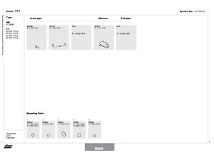 DINEX 147100014 išmetimo sistema