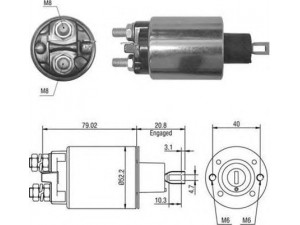 MAGNETI MARELLI 940113050053 solenoidinis jungiklis, starteris