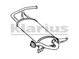 KLARIUS CL158B galinis duslintuvas 
 Išmetimo sistema -> Duslintuvas
MB890136, MB924346, MR188875, PW530073