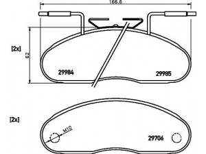 HELLA PAGID 8DB 355 005-331 stabdžių trinkelių rinkinys, diskinis stabdys 
 Techninės priežiūros dalys -> Papildomas remontas
069052941, 41060G490A, 5000295329