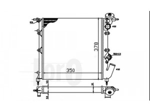 LORO 042-017-0016 radiatorius, variklio aušinimas 
 Aušinimo sistema -> Radiatorius/alyvos aušintuvas -> Radiatorius/dalys
7701034767