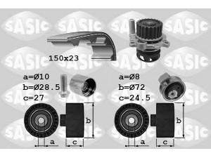 SASIC 3906063 vandens siurblio ir paskirstymo diržo komplektas 
 Diržinė pavara -> Paskirstymo diržas/komplektas -> Paskirstymo diržas/komplektas