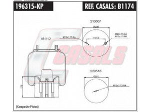 CASALS B1174 dėklas, pneumatinė pakaba
441901, M060, UJB0975