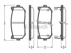 BOSCH 0 986 TB2 321 stabdžių trinkelių rinkinys, diskinis stabdys 
 Techninės priežiūros dalys -> Papildomas remontas
0K2FC 2628Z, 0K9A0 2628Z, OK9A0 2628Z