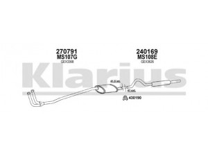 KLARIUS 120404E išmetimo sistema 
 Išmetimo sistema -> Išmetimo sistema, visa